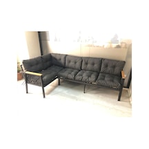 Miami Melisa 3+2 Köşe Yön Değiştirilebilir Koltuk Takımı Balkon-bahçe-kafe-çay Seti Antrasit Miami Melisa 3+2 Köşe Yön Değiştirilebilir Koltuk Takımı Balkon-bahçe-kafe-çay Seti Antrasit