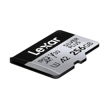 256 Gb Profesyonel Silver Plus Microsdxc Hafıza Kartı W/sd Adaptör, Uhs-ı, C10, U3, V30, Full-hd Ve 4k Video, 205/150 Mb/s&apos Ye Kadar Okuma/yazma, Videografçılar, Oyuncular Lmssıpl256g-bnanu