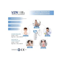 Vzn Taşınabilir Mesh Nebülizatör - Sessiz Ve Ergonomik