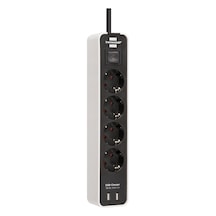Brennenstuhl Ecolor 2xUSB Hızlı Şarj Özellikli 4'lü Priz 1.5 Metre Beyaz