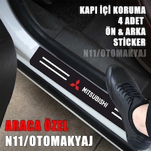 Mitsubishi L 200 Kapı İç Koruma Ayaklık Sticker Markalı