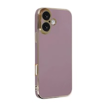 Newface Apple İphone 16 Kılıf Volet Silikon - Mor
