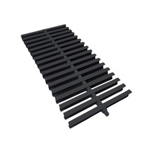 Havuz Savak Izgarası Tek Geçmeli 20 Cm - 1 Metre- Siyah