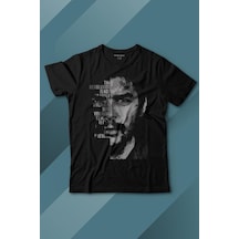 Kendim Seçtim Metal Poster Ernosto Che Guevara Hafl Face Yarım Yüz Baskılı Tişört Çocuk T-shirt 001