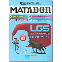 LGS Matador Video Çözümlü 15'li Matematik Denemesi - Ömer Boz - Evrensel İletişim Yayınları
