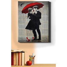 Webstyle Sayılarla Boyama Seti Kasnaklı Aşk Ve Kırmızı Şemsiye 3 60 X 75 Cm