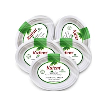 Kafem Ekolojik Karton Oval Tabak 26 cm 25 Li x 5 Paket