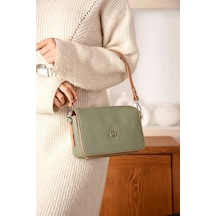 Just Polo Kadın Kabartma Baskılı El Ve Omuz Çantası Shoulder Bag Yeşil