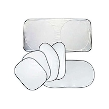 Xiyyadms 6 Parça Yazlık Otomobil Güneşlik Seti, Gümüş Kaplama, Rastgele Renk Seçeneği Diğer