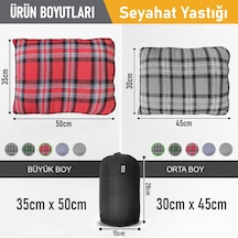 Haegs Kamp Yastığı, Seyahat Yastığı, Silikon Elyaf Dolgulu Hafif Küçük Yastık, Orta Sertlikte, Nefes Alabilir Kılıf, Kamp, Uçak Ve Araba İçin İdeal 35x50cm Flanel Gri