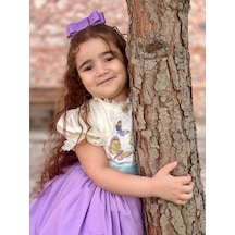 H L Y Karol Tasarım Lila Papatyalı Vintage Kız Bebek Elbise,doğum Günü Elbise,fotoğraf Çekim Elbise,0-12 Yaş Uygun Lila