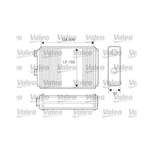 Kalorifer Radyatörü - Fiat Idea, Punto, Doblo - Valeo-812280