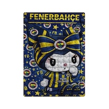 Ghostbastır Design Fenerbahçe Kuromi 99 Parça Ayaklı Puzzle Dekoratif Çocuk Yapbozu 043