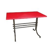 Japon Mutfak Masası 70x120 Cm Esb - Werzalit, Wermodin Ve Allzalit Tabla - Kırmızı Çok Renkli