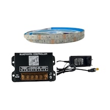 Bluetooth Telefon Kontrollü Rgb Şerit Led Set 5050 Ledli 3çipli 5metre Silikonlu 5 METRE