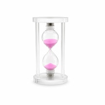 Büyük Cam Kum Saati Cam Standlı Çap: 7.5cm-yükseklik: 15cm