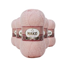 5 Adet Angora Lüks El Örgü İpi Powder 21356 Çok Renkli