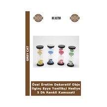 Özel Üretim Dekoratif Obje İlginç Eşya Yenilikçi Hediye 5 Dk Renkli Kumsaati
