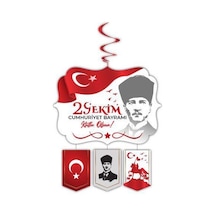 29 Ekim Cumhuriyet Bayramı Temalı Tavan Sarkıt Süsü 130cm 33cm 0  -  99