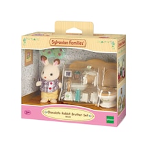 Sylvanian Families Çikolata Kulaklı Tavşan Erkek Kardeş ve Tuvale