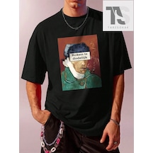 Tarzsokak Erkek Slogan Baskılı Tişört Siyah