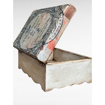 Dekoratif Vintage Saklama Kutusu, Ahşap Mücevher Kutusu, Ev Dekoru