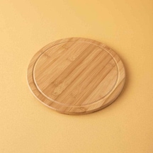 Rossel Premium 30cm Bambu Çizgi Dönerli Sunum Tahta -2341