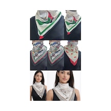 Aldaıyr 7 Filistin Temalı Fular 50x50 Unisex Günlük Kullanıma Uygun Puşi Şal Kefiye Filistin Bayrakt Çok Renkli 25499724