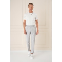 Efor Comfort Fit Çift Pileli Dokulu Esnek Pamuk Gri Mavi Pantolon P 1158 Gri - Mavi Efor Comfort Fit Çift Pileli Dokulu Esnek Pamuk Gri Mavi Pantolon P 1158 Gri - Mavi