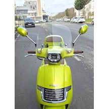 Motocam Apachi Beauty 125 Ön Cam 2024-2026 Model 38cm Şeffaf Renkli 4mm Aparatsız