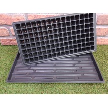 4 Adet 128 Göz Fide Viyolü 4 Adet Fide Tepsisi Fide Viyol Altlığı