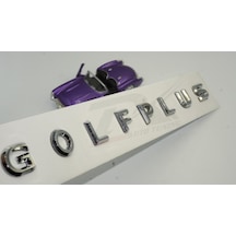 Volkswagen Golf Plus Yeni Nesil Bagaj 3M 3D Krom Abs Yazı Logo Am