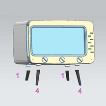 Createtech Beyaz 2'si 1 Arada Doku Kutusu Ofis Masası Kutusu, Yaratıcı Tv Standı