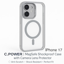 İphone 17 Kılıfı, Kaliteli Kamera Lens Koruyucu Dahil, Magsafe Uyumlu Darbe Dayanaklı, 3 Renk Gri