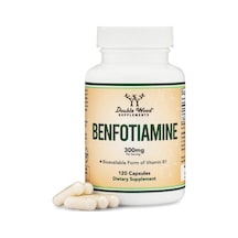 Double Wood Benfotiamine 300mg Third Party Tested, 120 Capsu...