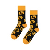 Carnaval Socks Çoklu Balkabağı Desenli Halloween Çorabı Çok Renkli