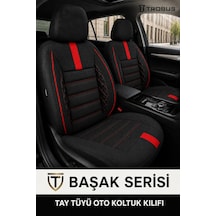 Bmw 3.16-3.18 Hr-sedan 1993-2000 Aracınıza Uyumlu Kırmızı Başak Serisi Tay Tüyü Koltuk Kılıfı Kırmızı
