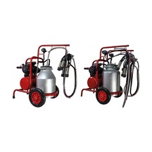 Mtk01-a001 Tek Sağım Mini Süt Sağma Makinesi Kuru Alüminyum Güğümlü