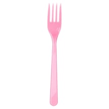 Çatal Plastik Çatal 25 Adet Pembe Renk