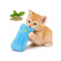 Madpet Catnip Kedi Oyuncağı Mavi Sesli Peluş Kedi Oyuncak, Isırınca Ses Çıkaran Plush Cat Toy, Yumuşak Dayan