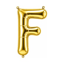 F Harfi Folyo Balon Altın Rengi 36 Cm