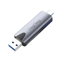 VegGieg Type-c ve Usb 3.0 SD Micro SD TF Kart Okuyucu