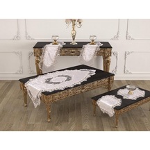 Pırlanta Salon Takımı 5 Parça Krem
