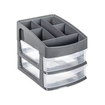 Besthome 2 Çekmeceli Kırtasiye Depolama Organizatörü 173441023 Gri