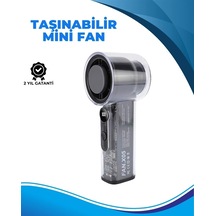 Hubrendy  Taşınabilir El Fanı 100 Seviyeli Rüzgar Hızı Ayarı Sessiz Çalışma - Dijital Ekranlı