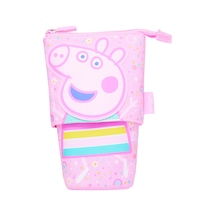 Peppa Pıg İç İçe Geçmeli Katlanır Kalem Kutusu Pembe