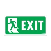 Mey İthalat Exit Sol Uyarı Levhası 17,5x25 Kod:950