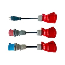 TP Electric Araç Şarj İstasyonları İçin 3'lü Adaptör Dönüştürücü Set