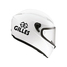 Tek Renk Gilles (Gilles Helmet Stickers) Kask Sticker Etiket Mode