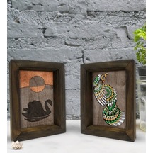 Bk Gift Dekoratif 2'Li Doğal Masif Ahşap Çerçeve 15X20Cm-65